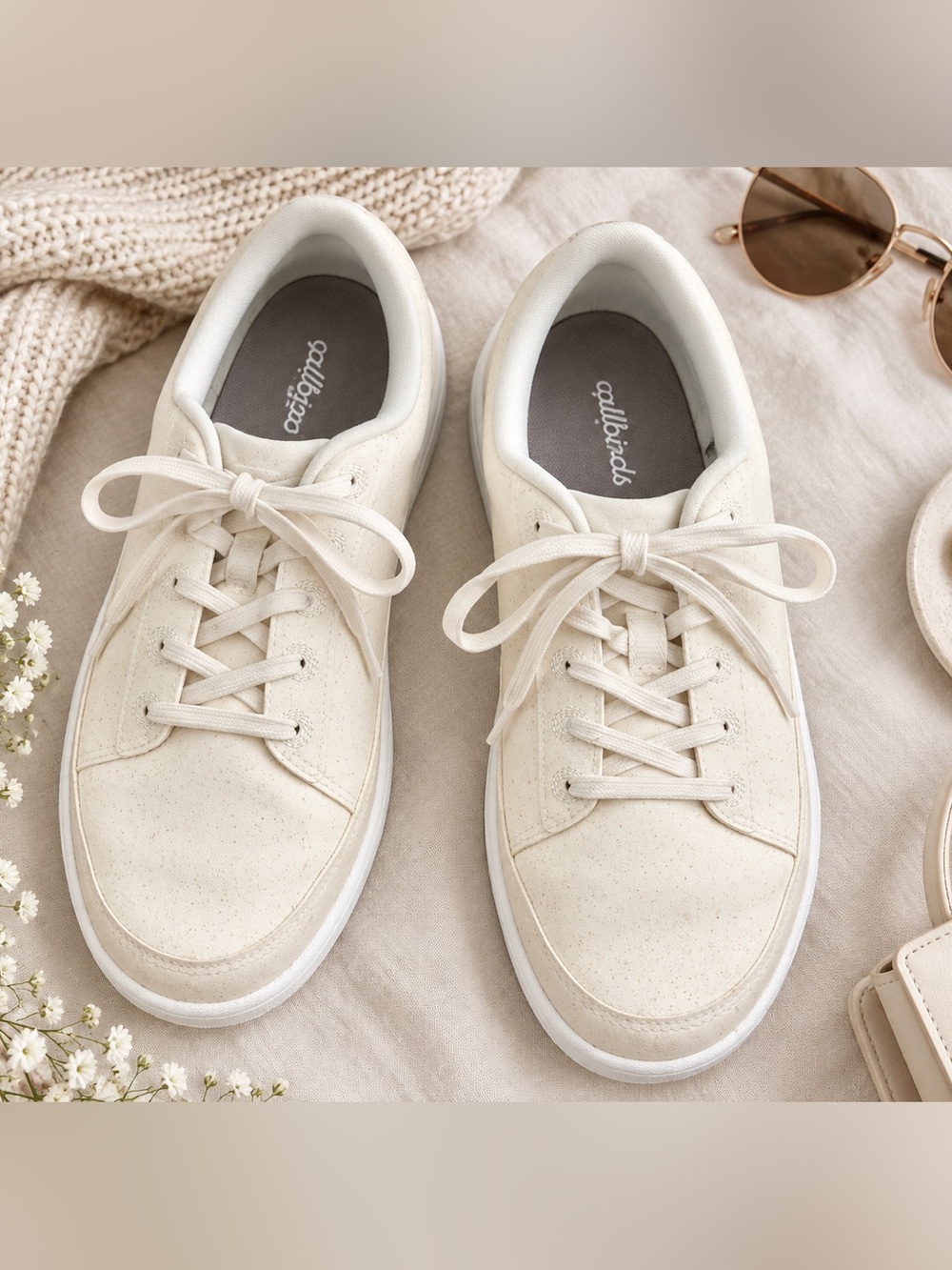 Allbirds Women’s Plant Pacer Natural White Blizzard Sneakers Size 8 Like New